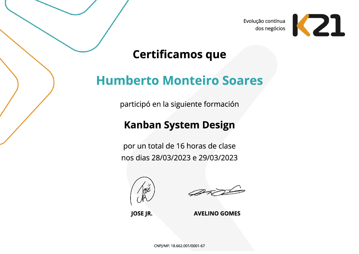 Certificado K21